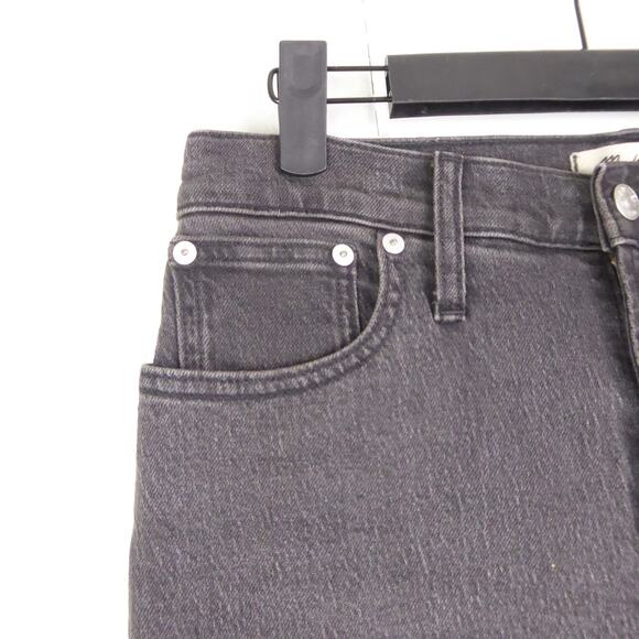 Madewell Jeans Womens SZ 28 Perfect Vintage Jean Tapered Leg Raw Hem High Rise - Picture 2 of 13